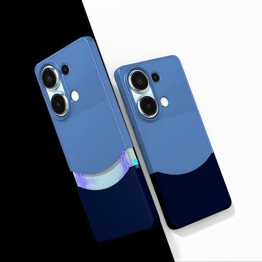 Xiaomi Redmi Note 13 Pro 4G Magnetic Case Zore Double Cover Navy Blue