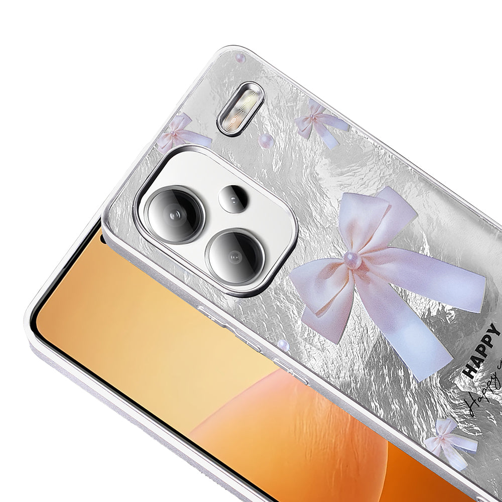 Xiaomi Redmi Note 13 Pro Plus 5G Case Patterned Zore Mep Cover Gold Leopard