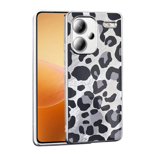 Xiaomi Redmi Note 13 Pro Plus 5G Kılıf Desenli Zore Mep Kapak Gri Leopar