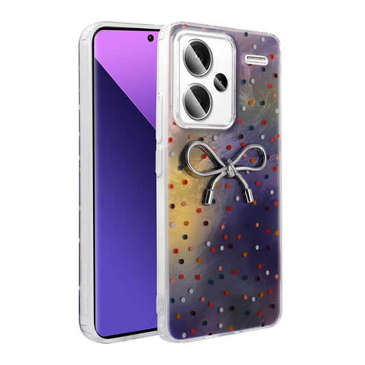 Xiaomi Redmi Note 13 Pro Plus 5G Case Camera Protection Figured Zore Ponti Silicone Cover Lilac