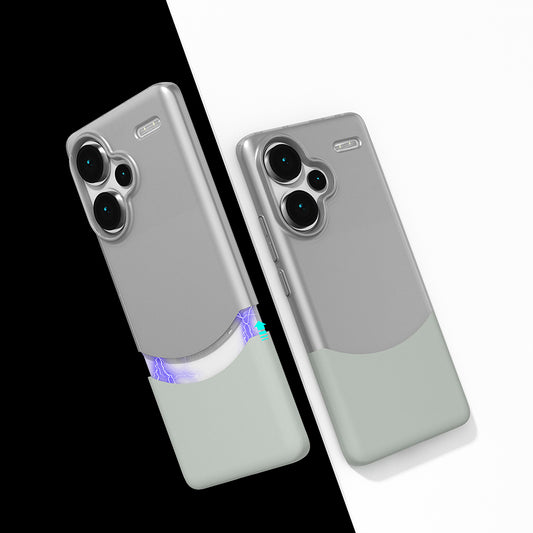 Xiaomi Redmi Note 13 Pro Plus 5G Magnetic Case Zore Double Cover Gray
