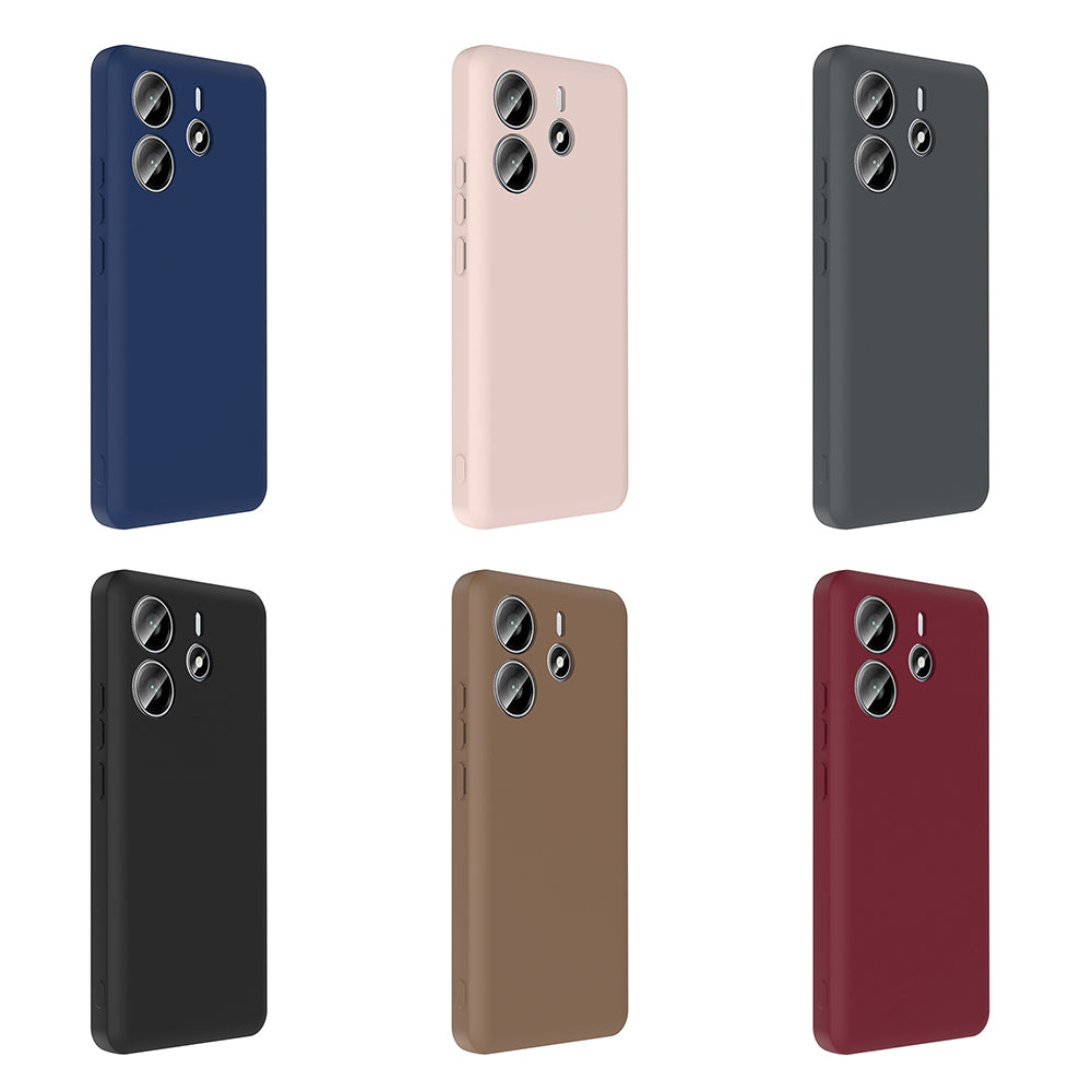 Xiaomi Redmi Note 14 4G Case Camera Protection Card Holder Zore Vitra Cover Brown