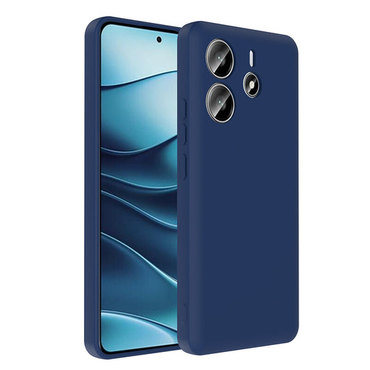 Xiaomi Redmi Note 14 4G Kılıf Kamera Korumalı Kartlık Hazneli Zore Vitra Kapak Lacivert