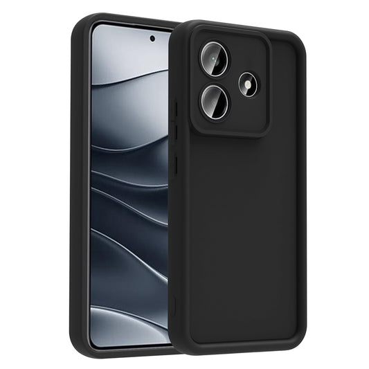 Xiaomi Redmi Note 14 4G Case Camera Protection Zore Pineapple Cover Black