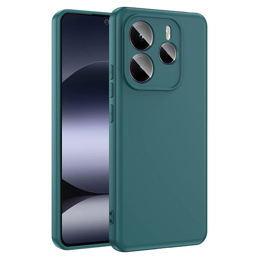 Xiaomi Redmi Note 14 5G Kılıf Zore Mara Lansman Kapak Koyu Yeşil