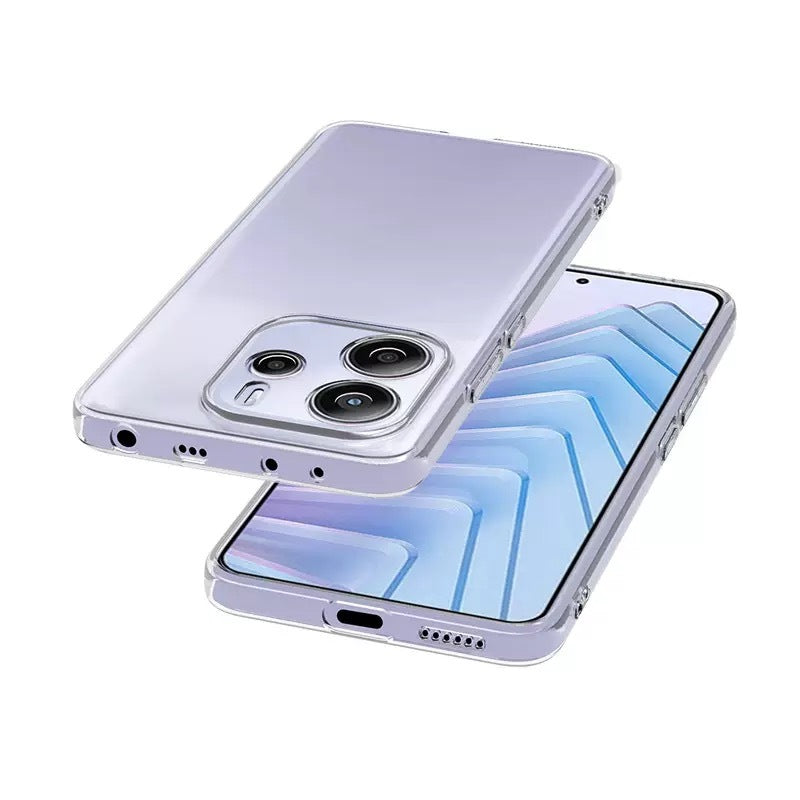 Xiaomi Redmi Note 14 5G Case Zore Super Silicone Cover Transparent