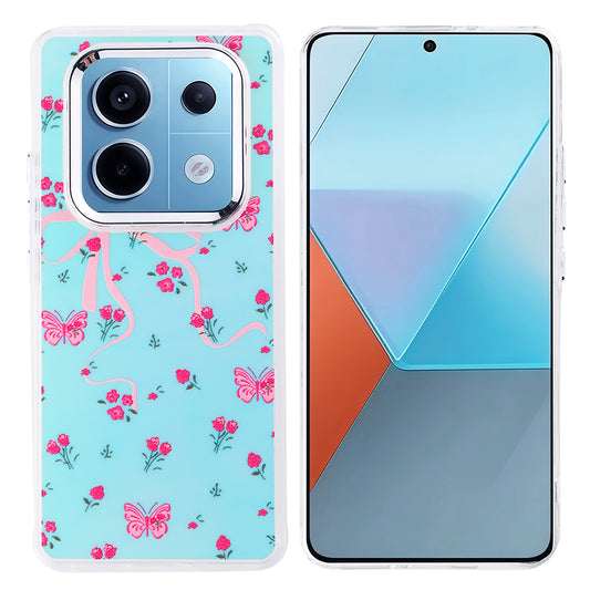 Xiaomi Redmi Note 14 Pro 4G Kılıf Airbag Tasarımlı Zore Hadra Kapak Kelebek