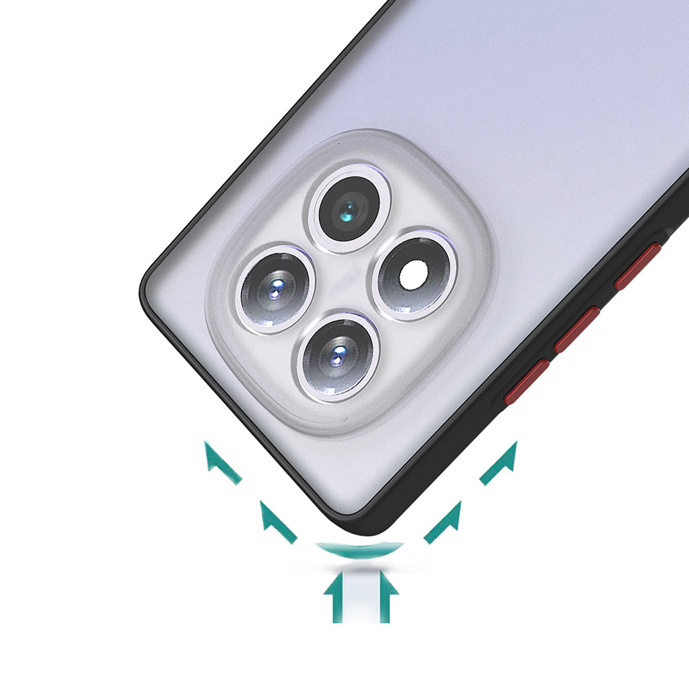 Xiaomi Redmi Note 14 Pro 4G Kılıf Zore Hux Kapak Siyah