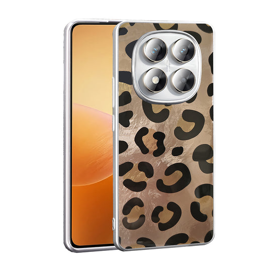 Xiaomi Redmi Note 14 Pro 5G Case Patterned Zore Mep Cover Gold Leopard