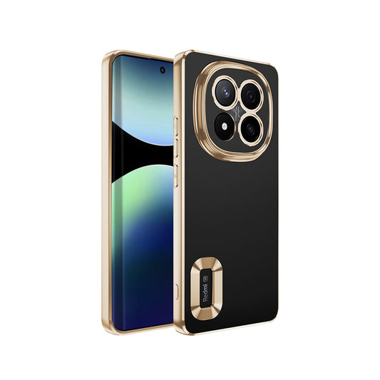 Xiaomi Redmi Note 14 Pro Plus Case Camera Protection Logo Showing Zore Omega Cover Gold
