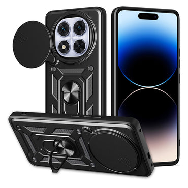Xiaomi Redmi Note 14 Pro Plus Case Magnetic Stand Camera Protection Zore Sliding Vega Cover Blue