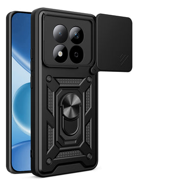 Xiaomi Redmi Note 15 Pro 4G Kılıf Magnetik Standlı Kamera Korumalı Zore Sürgülü Vega Kapak