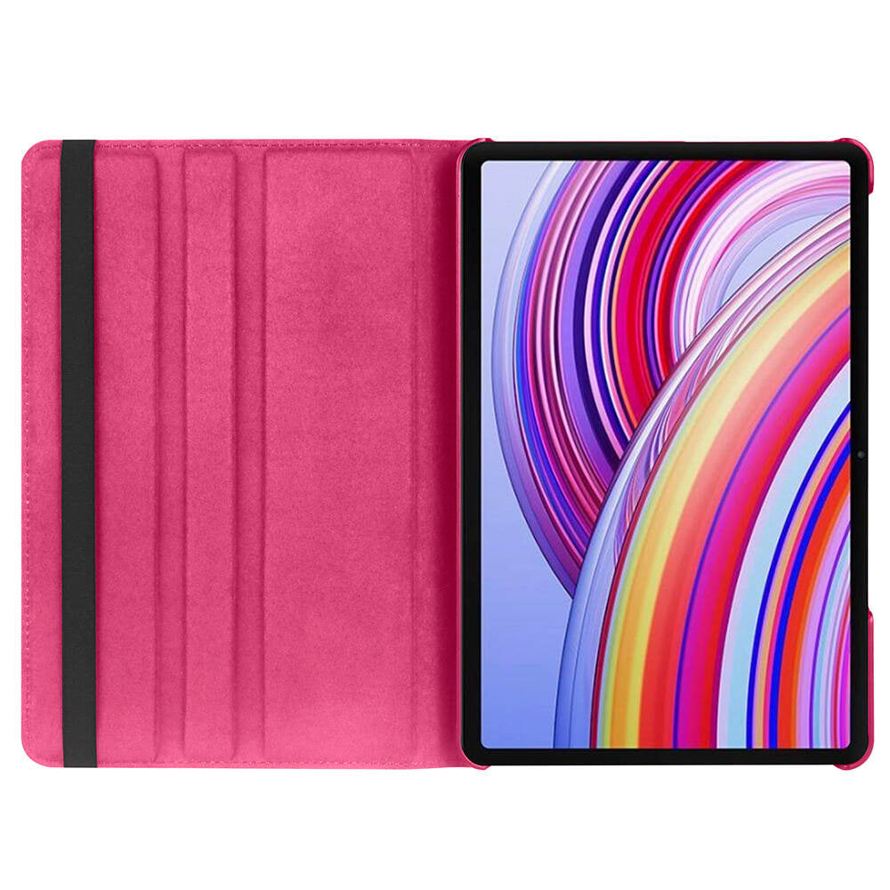 Xiaomi Redmi Pad Pro Zore Dönebilen Standlı Kılıf Siyah
