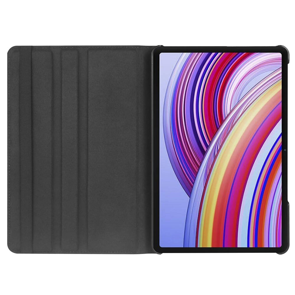 Xiaomi Redmi Pad Pro Zore Dönebilen Standlı Kılıf Siyah