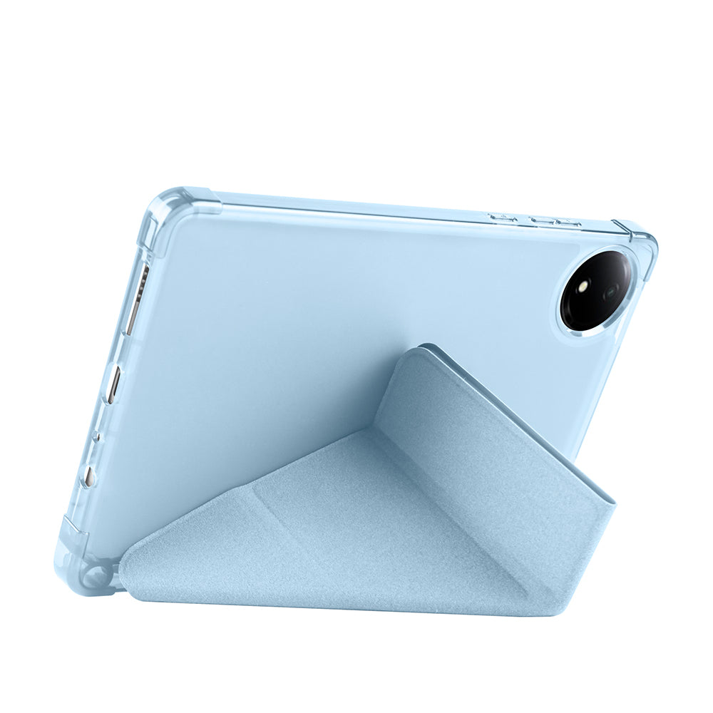 Xiaomi Redmi Pad SE 8.7 Kılıf Zore Tri Folding Kalem Bölmeli Standlı Kılıf Gri