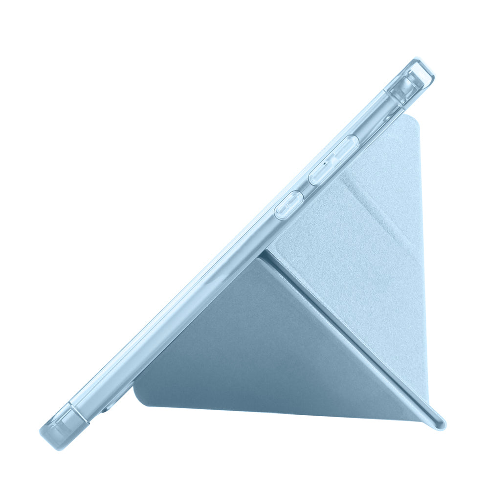 Xiaomi Redmi Pad SE 8.7 Kılıf Zore Tri Folding Kalem Bölmeli Standlı Kılıf Lila