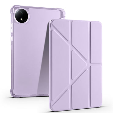 Xiaomi Redmi Pad SE 8.7 Case Zore Tri Folding Stand Case with Pen Compartment Lilac
