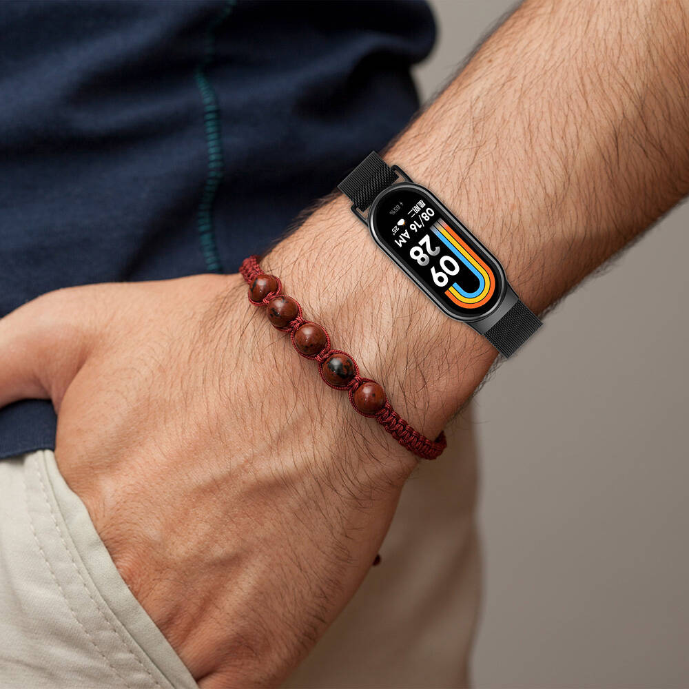 Xiaomi Smart Band 8 Zore KRD-01 Metal Strap Black