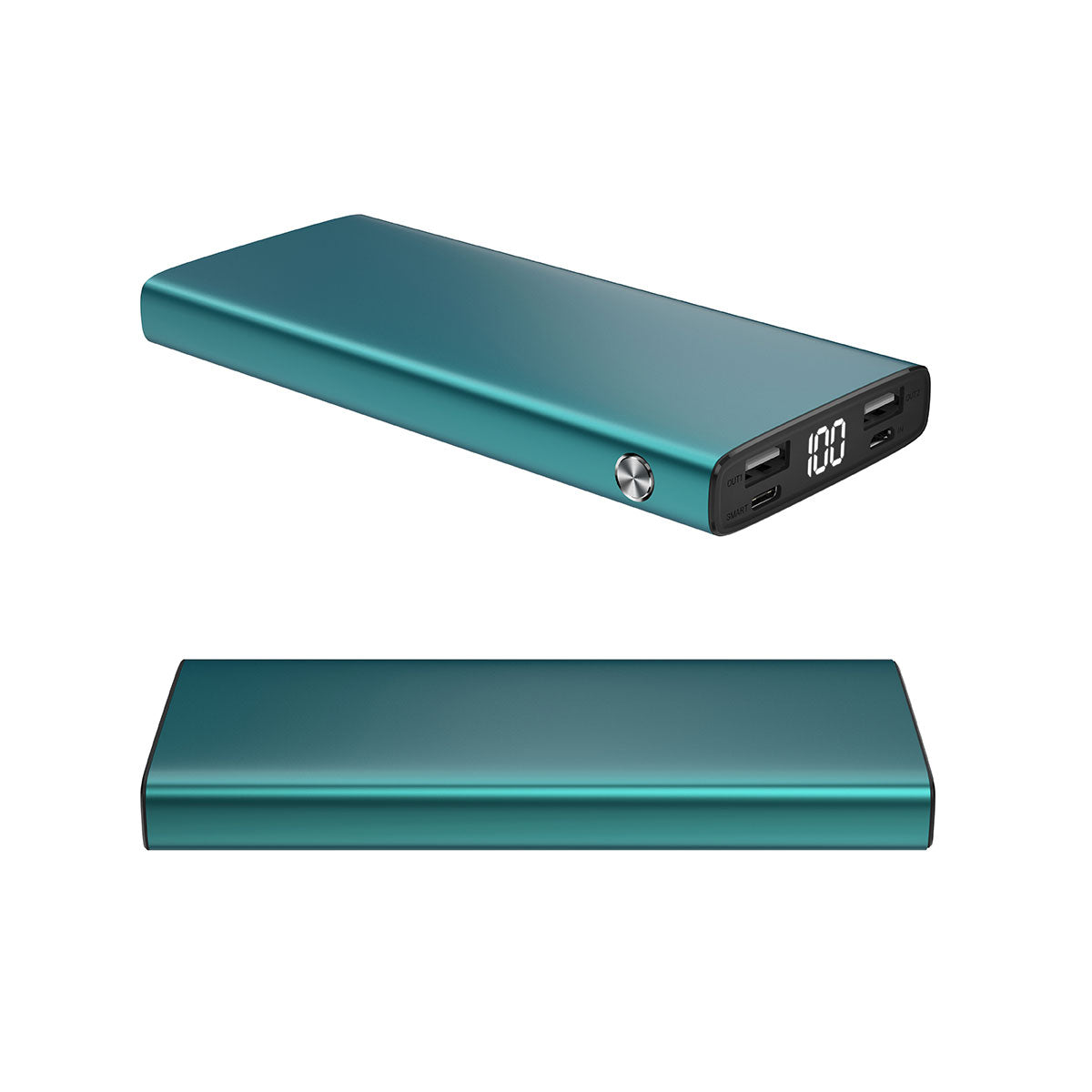 Xipin PX701-Q Fast Charging Digital Display Dual USB Portable Power Bank 10000mAh Blue
