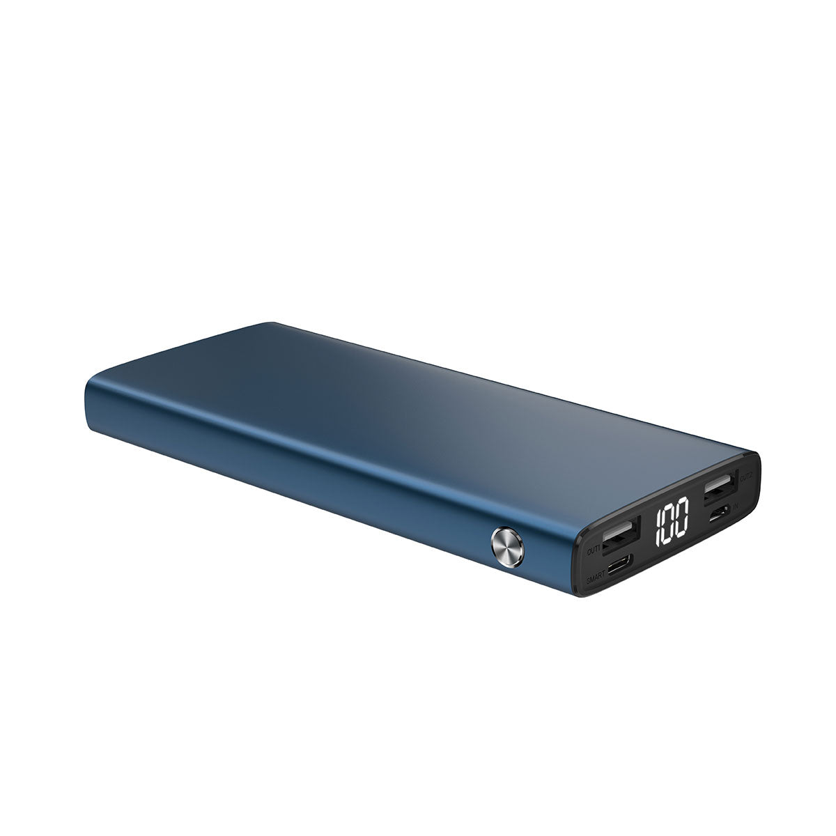 Xipin PX701-Q Fast Charging Digital Display Dual USB Portable Power Bank 10000mAh Blue