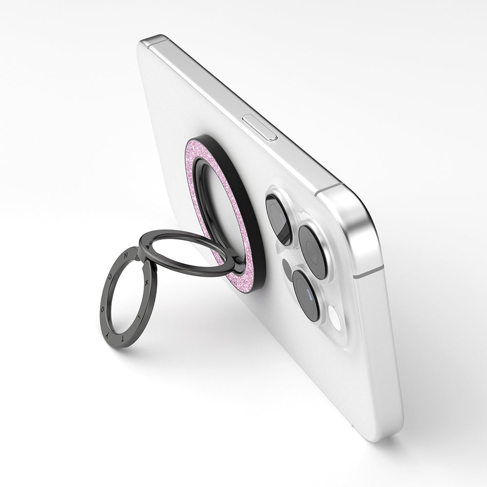 Youngkit Colorful Series Double Magnetic Ring Stand Phone Holder Black