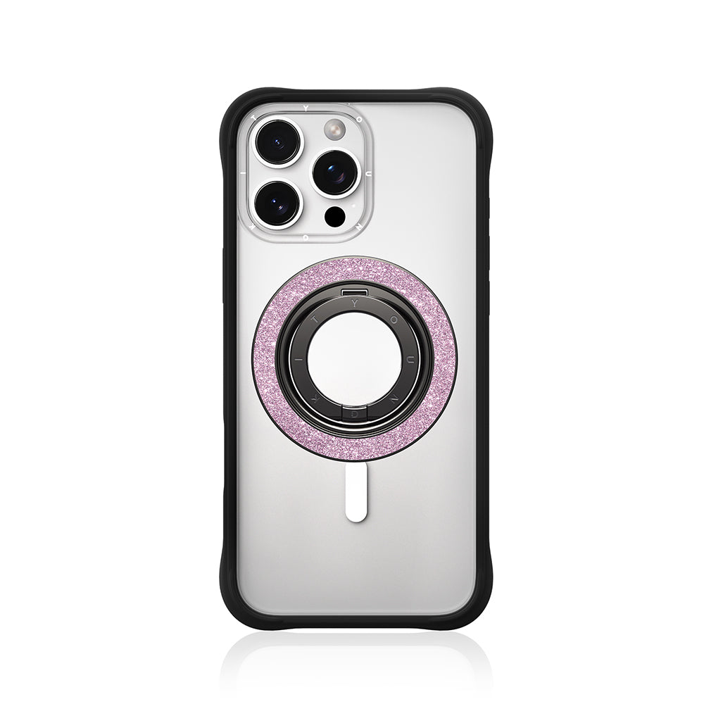 Youngkit Colorful Series Double Magnetic Ring Stand Phone Holder Silver