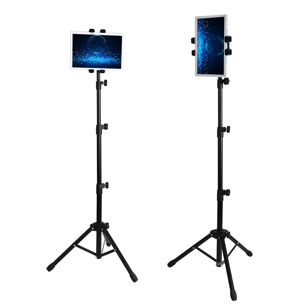 Zore ADV-306 Four-Stage Tripod with Tablet and Phone Holder Black