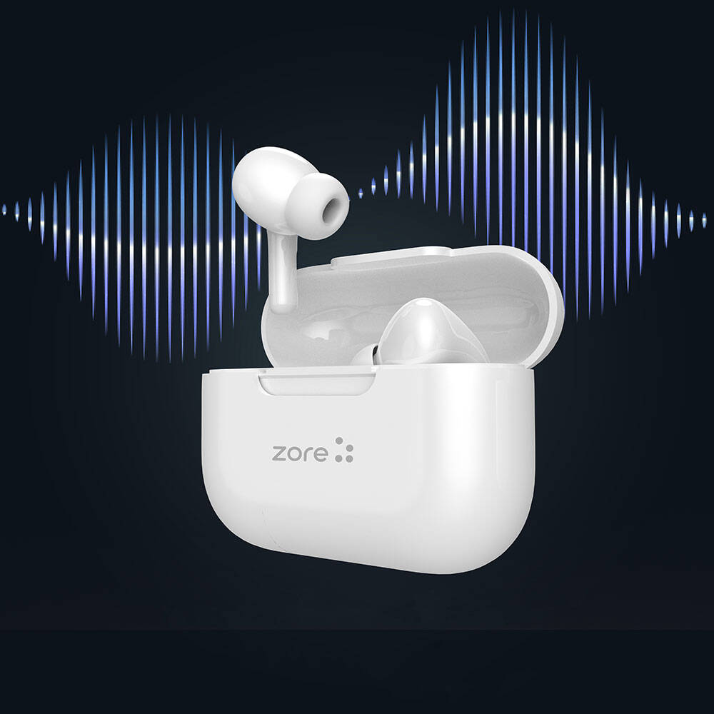 Zore BTK-ZR102 In-Ear Bluetooth v5.4 Headphones White