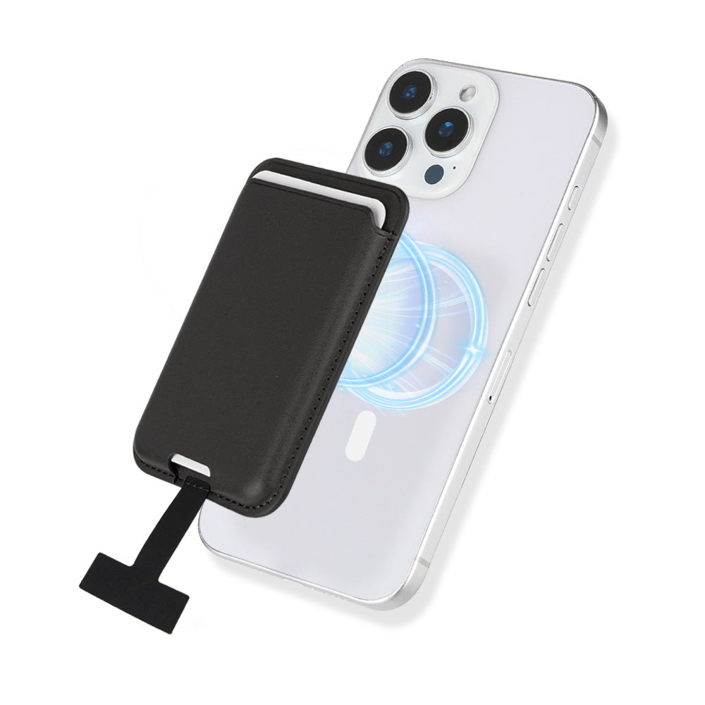 Zore CRD-09 Dahili Şarj Soket Aparatlı Magnetik PU Deri Kartlık Lacivert