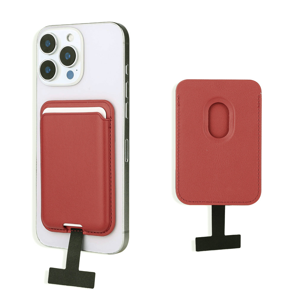 Zore CRD-09 Magnetic PU Leather Card Holder with Internal Charging Socket Black