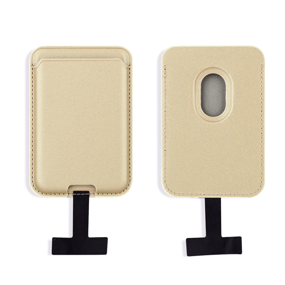 Zore CRD-09 Magnetic PU Leather Card Holder with Internal Charging Socket Black