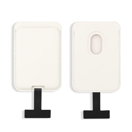 Zore CRD-09 Dahili Şarj Soket Aparatlı Magnetik PU Deri Kartlık Beyaz