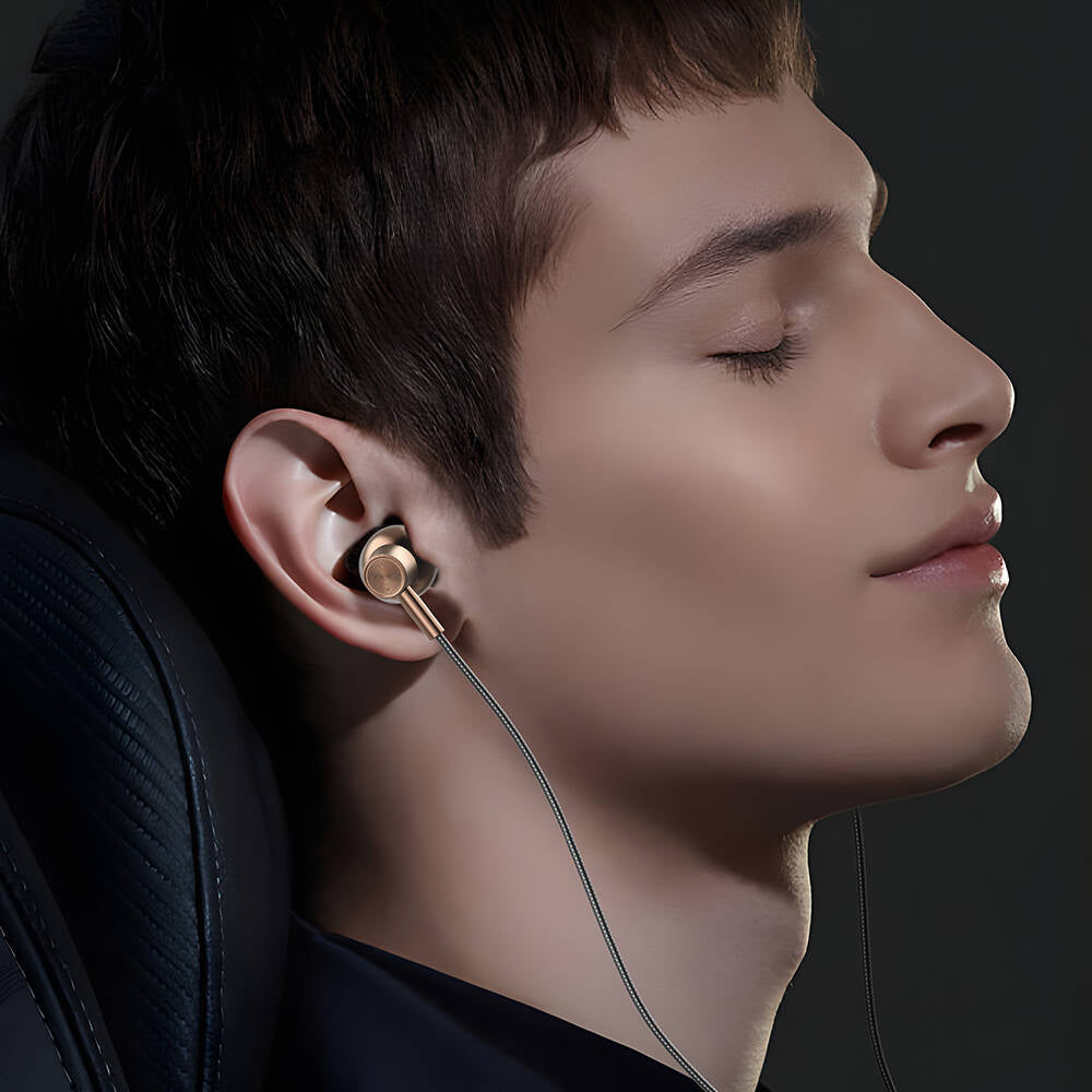Zore ER-09 SQ Surround 3D Hi-Res Magnetic Type-C Wired In-Ear Headphones Black