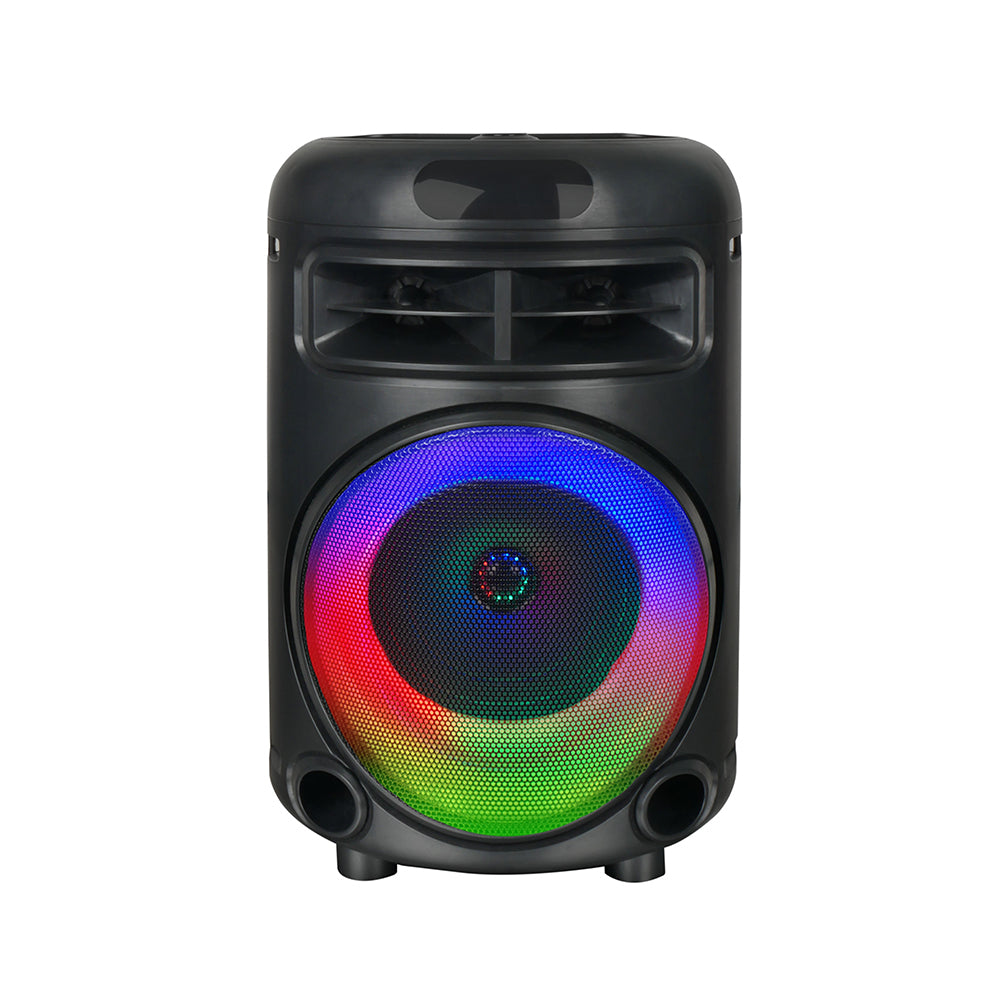 Zore GD-692 RGB TWS 6.5 inch Stereo Bass Wireless Karaoke Speaker with FM Radio and Microphone Black