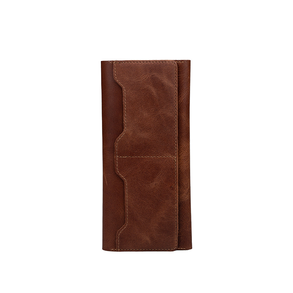 Zore Hakiki Deri Universal 10 Kart Hazneli Mıknatıslı Telefon Bölmeli Cüzdan Lacivert