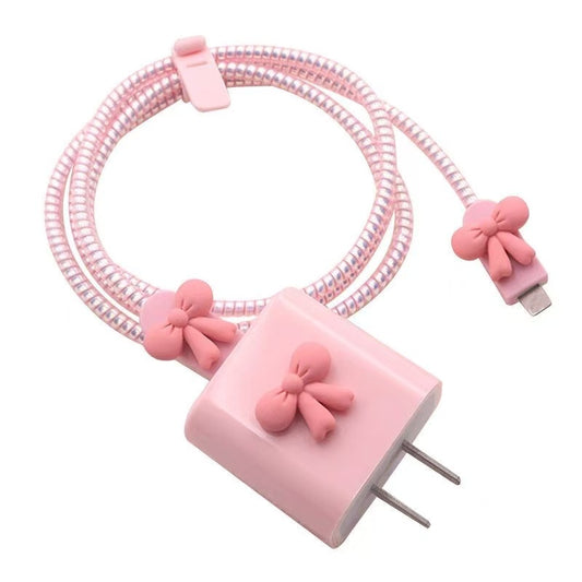 Zore iPhone 20W Şarj Aleti Koruyucu Figürlü Kılıf Rose Gold