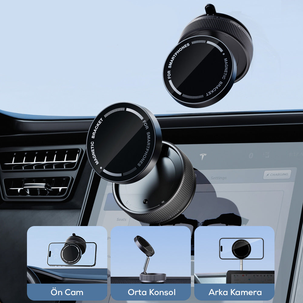 Zore K10A Vacuum Magnetic Phone Holder Black