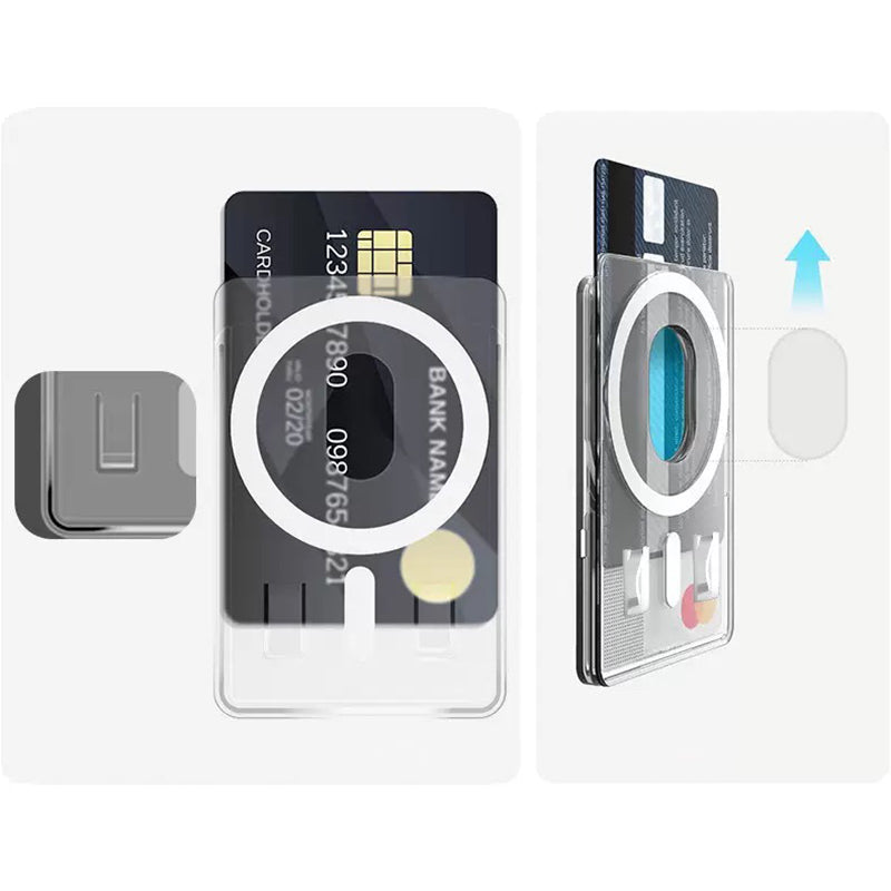Zore Magnetic Cardsafe Transparent Card Holder Transparent