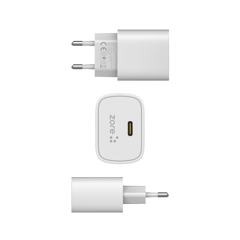 Zore Play Series PL09 Type-C Charger 25W White