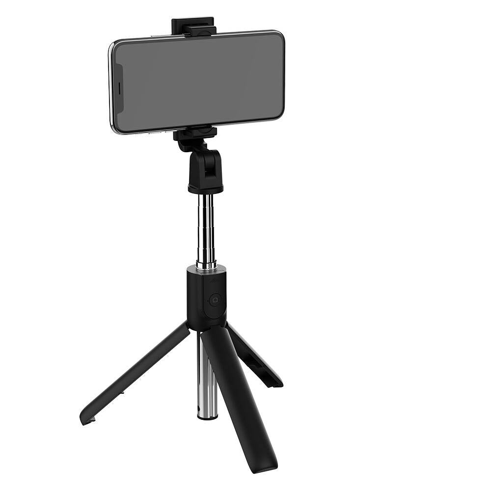 Zore S05 Bluetooth Selfie-Enabled Multifunctional Telescopic Live Broadcast Tripod Selfie Stick Black