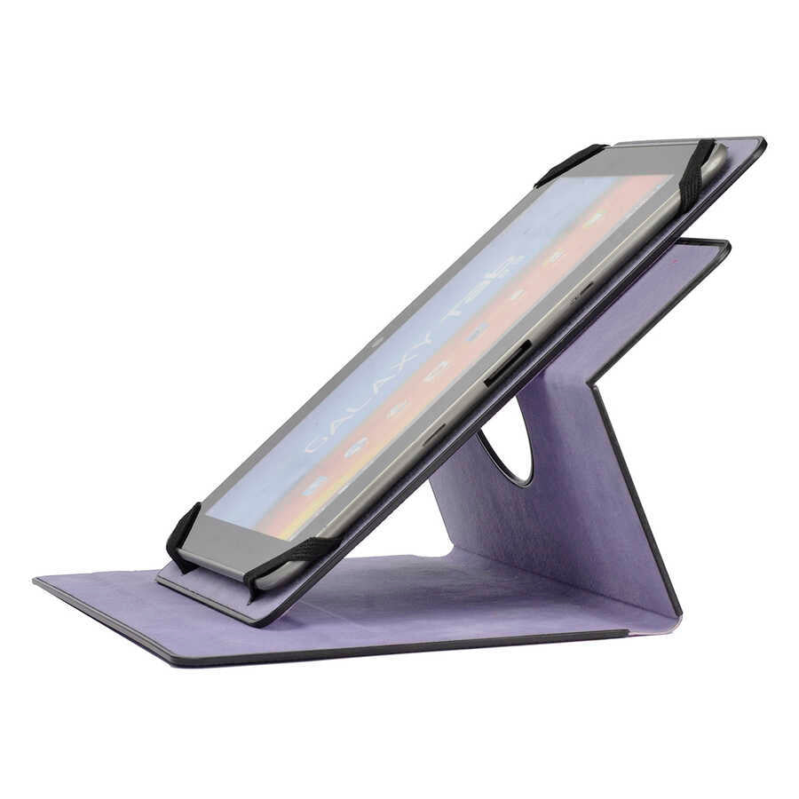 Zore Unik Universal 12 İnç Dönebilen Standlı Kılıf Siyah