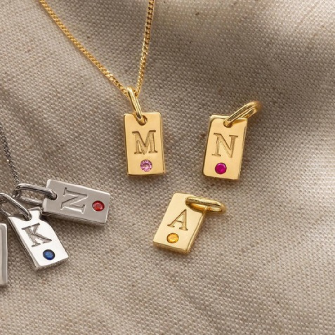 SINGLE STONE TAG KOLYE