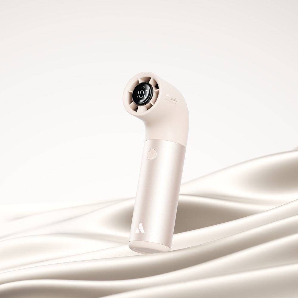 Aecooly PH01 Aero Pro Series Portable Cooling Hand Fan with Digital LED Display Black 