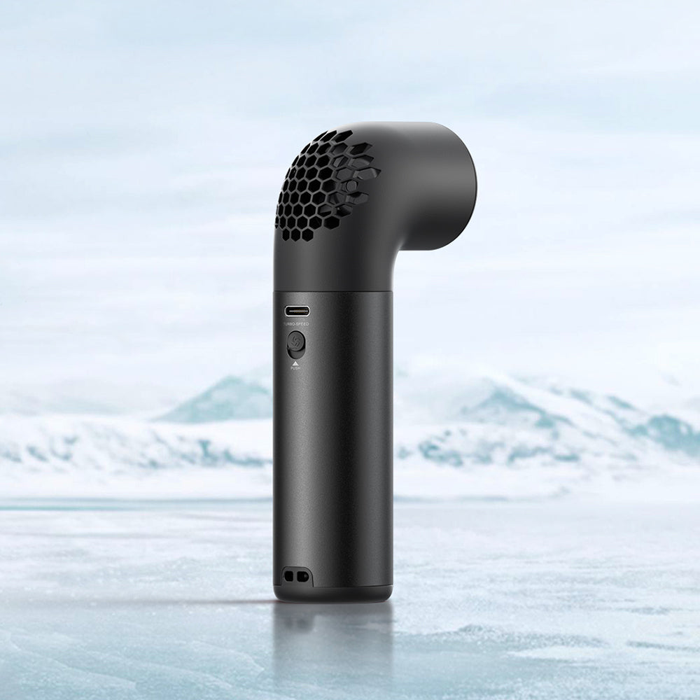 Aecooly PH01 Aero Pro Series Portable Cooling Hand Fan with Digital LED Display Black 