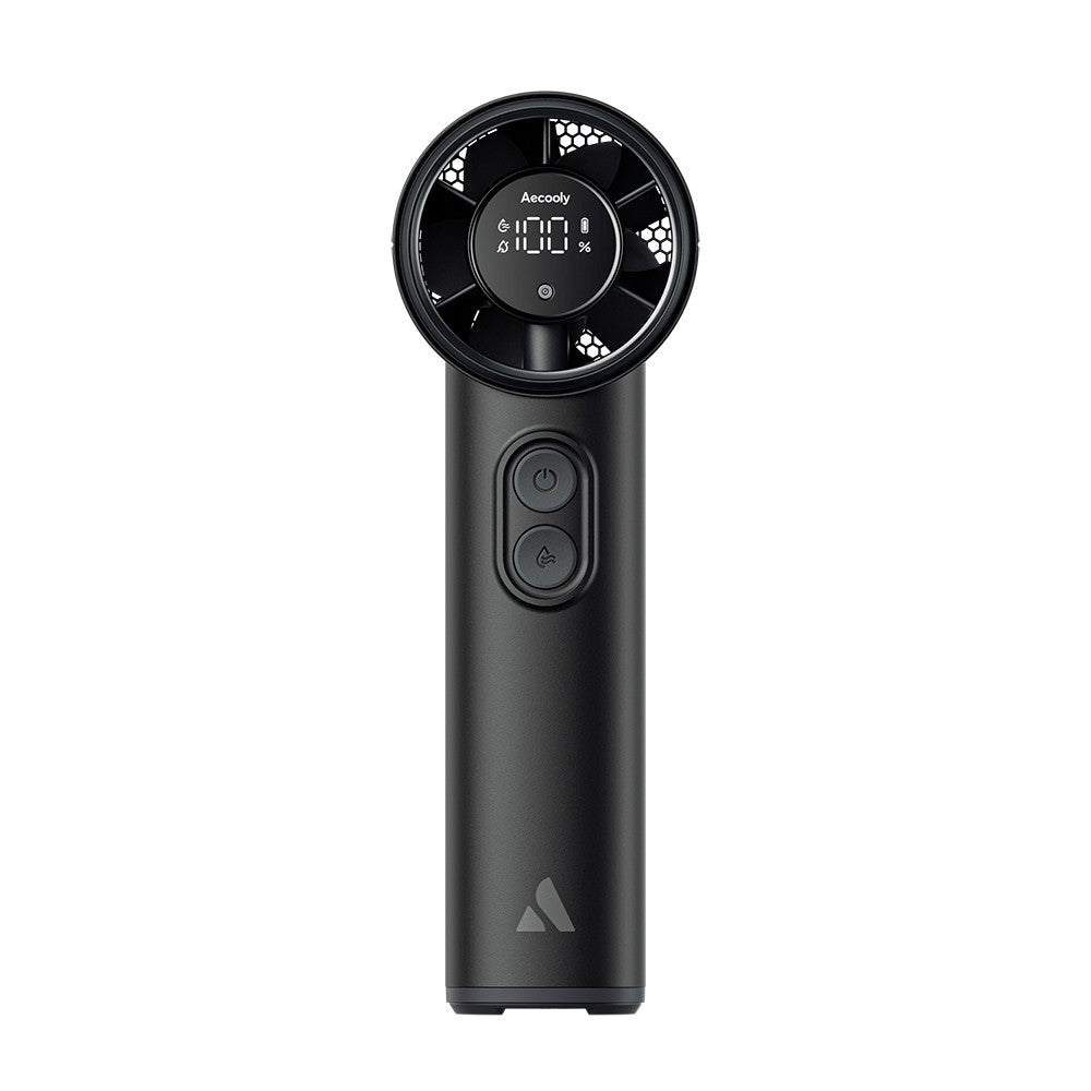 Aecooly PM02 Dijital LED Göstergeli Mist Chill Özellikli 5 Kademeli Portatif Soğutucu El Fanı
