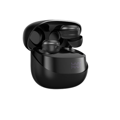 Amazingthing Amazsound Lite Dijital LED Göstergeli Kulak İçi Bluetooth Kulaklık v5.4 Siyah