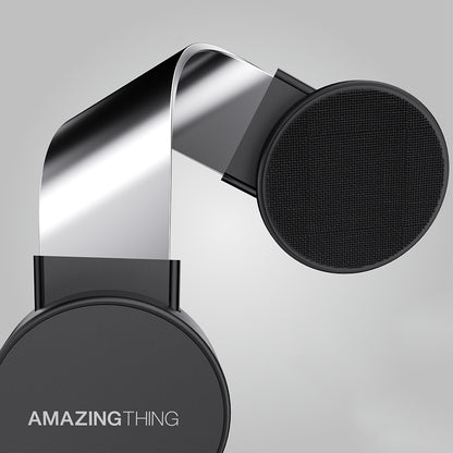 Amazingthing Explorer Pro Mag Magnetik M-safe Uyumlu Bükülebilen Eğimli ve Düz Zemin Araç Telefon Tutucu Siyah