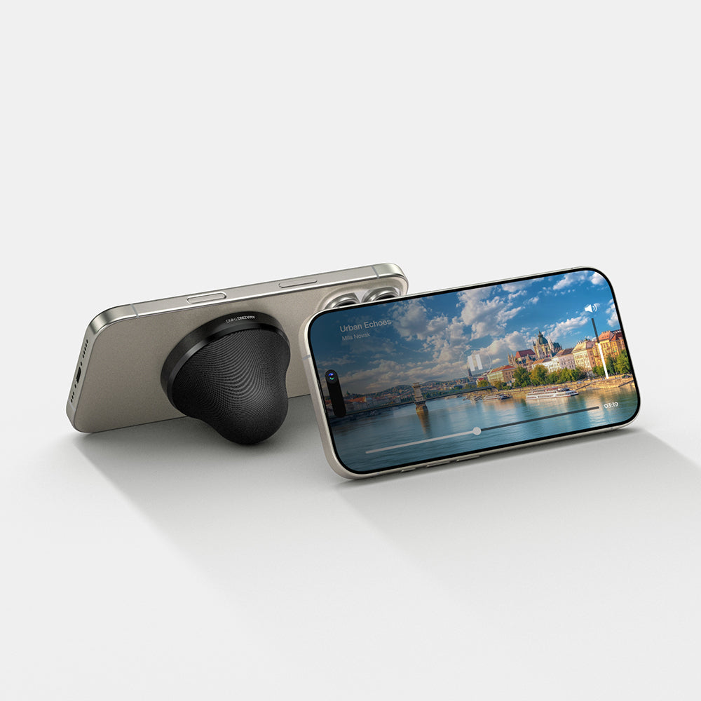Amazingthing MagPlay Pocket Wireless Şarj Destekli Mini Bluetooth Speaker Hoparlör v5.4 Siyah