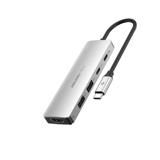 Amazingthing Thunder Pro Type-C to HDTV 5in1 4K 60Hz Dönüştürücü Adaptör