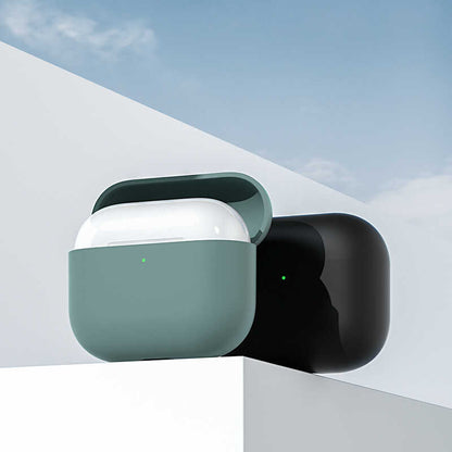 Apple Airpods 3 Kılıf Benks Liquid Silikon PC Kapak Gri